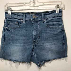 BR Petite High Rise Denim Shorts - Blue
